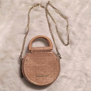 Abbie & Emmie handbag And Crossbody. Gold and brass.
